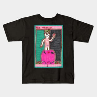 The Magician. Tarot. Outsider Art Kids T-Shirt